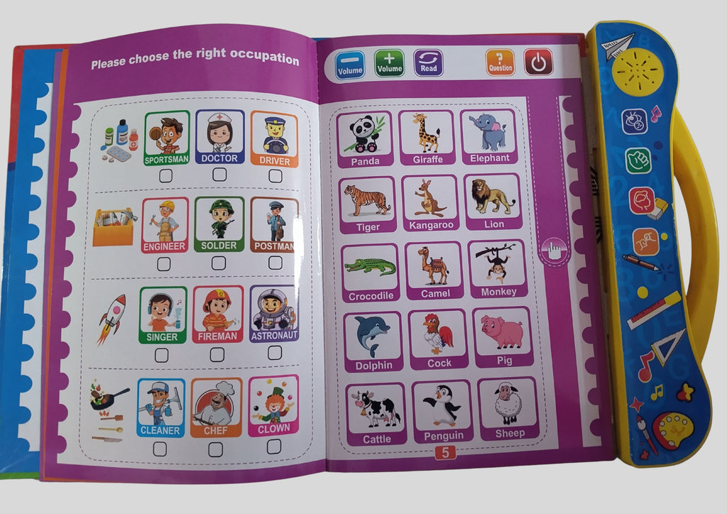 Interactive Sound Learning Book for kids 10 in 1