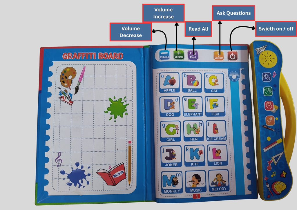 Interactive Sound Learning Book for kids 10 in 1