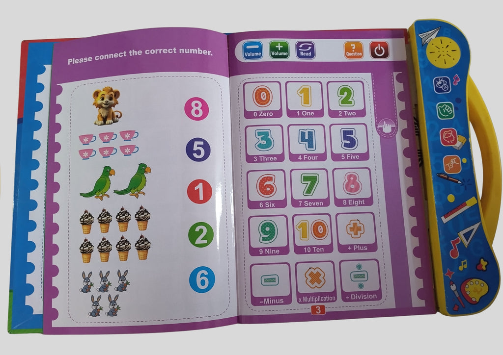 Interactive Sound Learning Book for kids 10 in 1