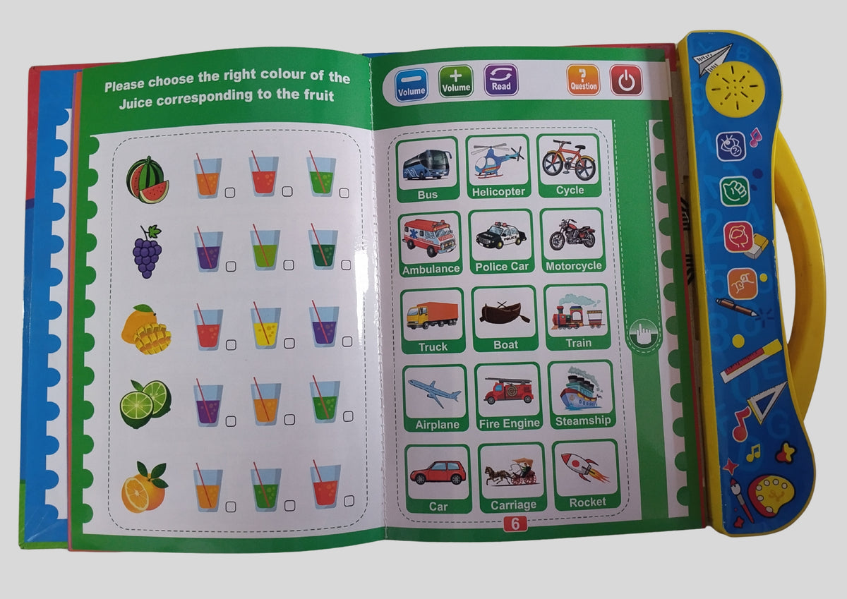 Interactive Sound Learning Book for kids 10 in 1