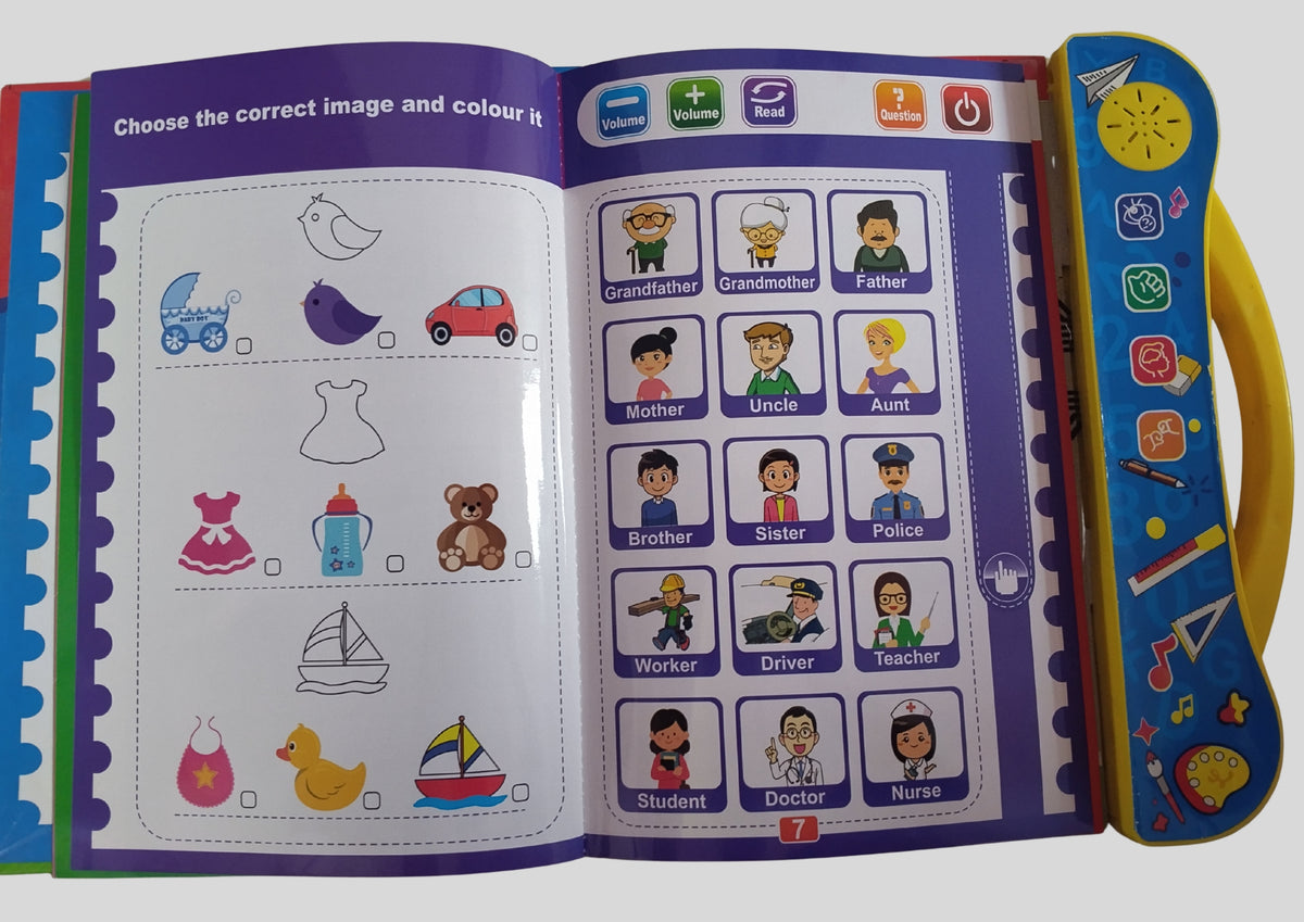 Interactive Sound Learning Book for kids 10 in 1