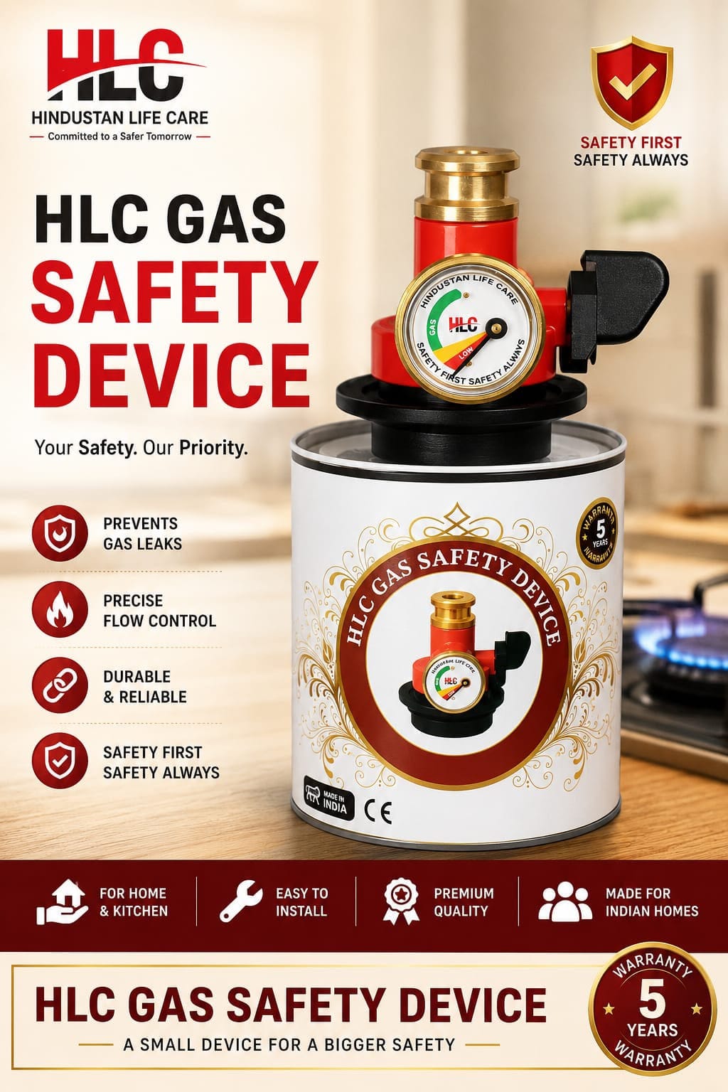 Premium Gas Safety Device for Kitchen Safety